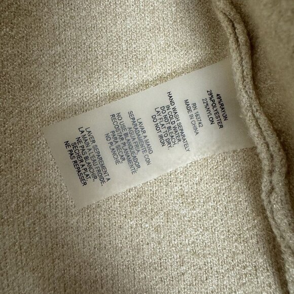 Sioni Woman’s Tan Knit Single Button Cardigan Blazer Size Small - Picture 5 of 7